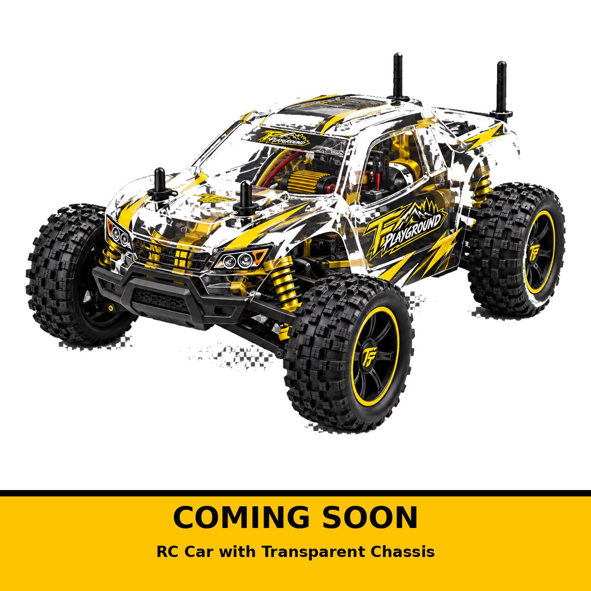 RC Car with Transparent Chassis